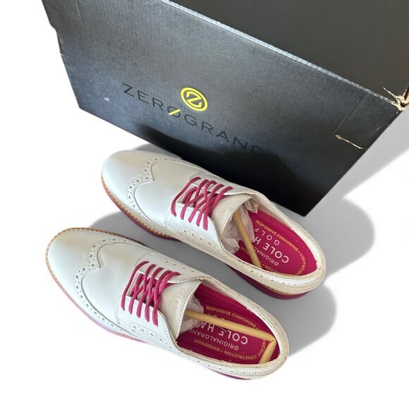 Cole Haan Zerogrand OG Wing Ox Leather Waterproof Golf Shoes Women’s 7 C Shortbr - Picture 8 of 11